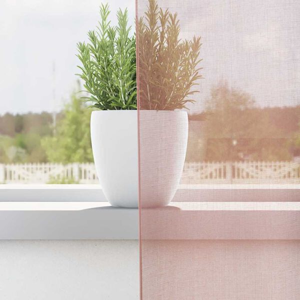 vidaXL Vo&aacute;lov&eacute; z&aacute;vesy s priechodkami 2 ks Ružov&eacute; 140x225 cm