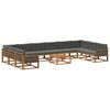 vidaXL Z&aacute;hradn&aacute; s&uacute;prava gaučov 11 pcs Pr&iacute;rodn&aacute; a antracitov&aacute;