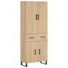vidaXL Vysok&aacute; skrinka dub sonoma 69,5x34x180 cm spracovan&eacute; drevo