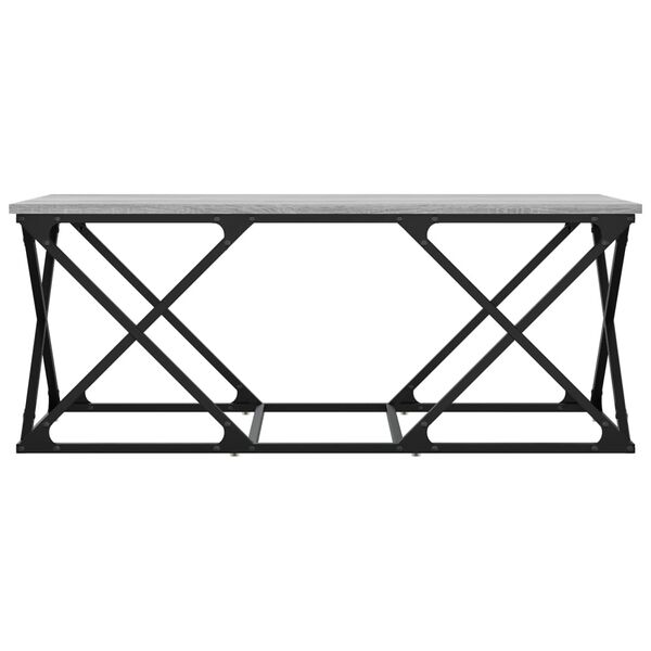 vidaXL Konferenčný stolík sivý sonoma 100x49x40 cm kompozitné drevo