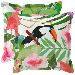 vidaXL Poťah na podložku 2 ks HOUTEN Viacfarebn&yacute; 30 x 30 cm Polyester