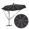 vidaXL Kantileverový banánový parasol Antracit 294 x 294 x 248 cm