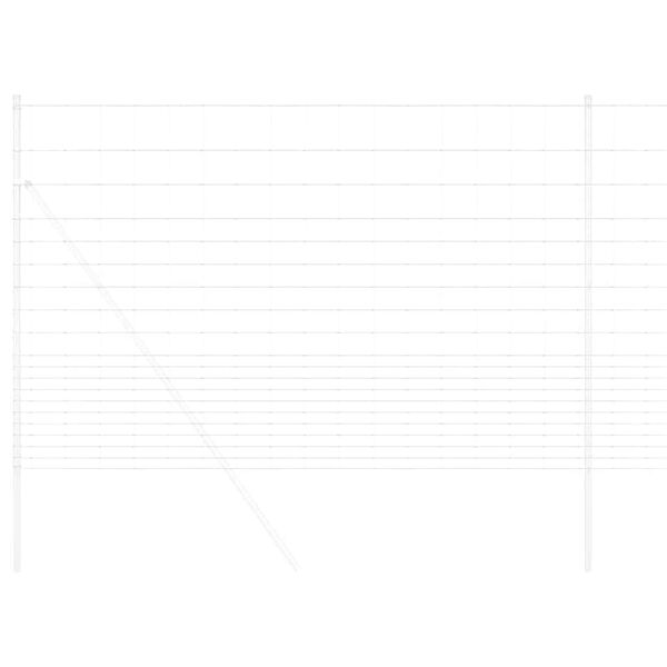 vidaXL Pastiersky plot Sivá 1.6 x 10 m Oceľ