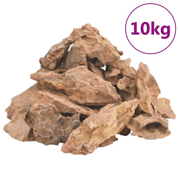 vidaXL L&aacute;vov&eacute; kamene 10 kg hned&eacute; 1-10 cm