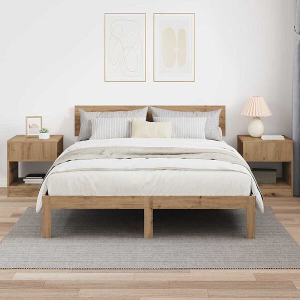 vidaXL Koncov&yacute; st&ocirc;l 2 pcs Remeseln&yacute; dub 40,5 x 40 x 45 cm