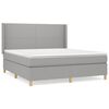 vidaXL Boxspring posteľ s matracom bledosiv&aacute; 180x200 cm l&aacute;tka