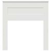 vidaXL Zadn&eacute; čelo s čelnou doskou Biela 90 cm Kompozitn&eacute; drevo