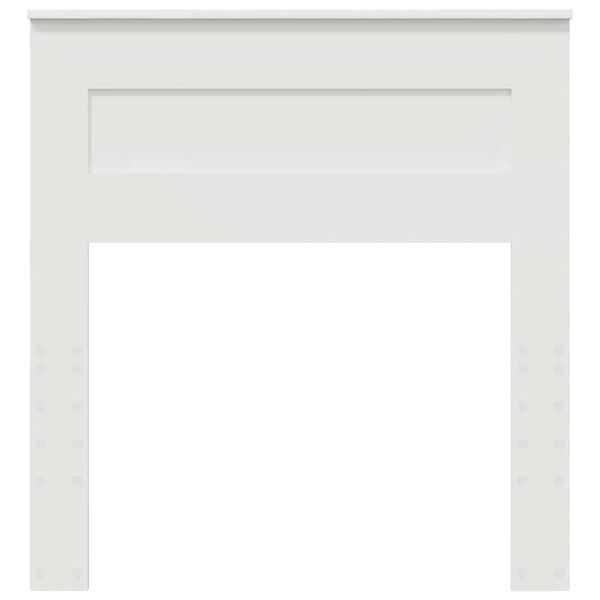 vidaXL Zadn&eacute; čelo s čelnou doskou Biela 90 cm Kompozitn&eacute; drevo