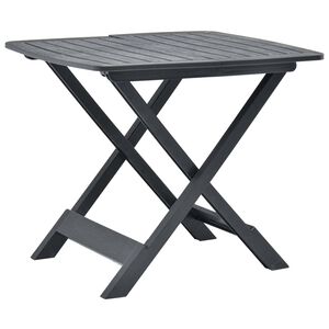 vidaXL Skladac&iacute; z&aacute;hradn&yacute; st&ocirc;l antracitov&yacute; 79x72x70 cm plastov&yacute;