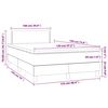 vidaXL Boxspring posteľ s matracom, tmavomodr&aacute; 120x190 cm, zamat