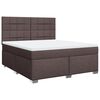 vidaXL Boxspring posteľ s matracom tmavohned&aacute; 180x200 cm l&aacute;tka