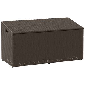 vidaXL Z&aacute;hradn&yacute; &uacute;ložn&yacute; box Hned&yacute; 110x50x58 cm Poly ratan