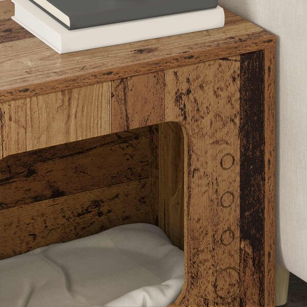 vidaXL Mačka Dom Star&eacute; drevo 51 x 30 x 42,5 cm Kompozitn&eacute; drevo