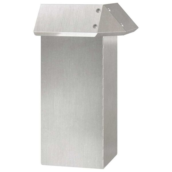 vidaXL Slim&aacute;kov&aacute; ohrada Strieborn&aacute; 13,5 x 13,5 x 25 cm Nerezov&aacute; oceľ