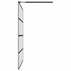 vidaXL Sprchová zástena walk-in, matné tvrdené sklo 90x195 cm