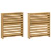 vidaXL Modul opierok r&uacute;k 2 pcs Biela 58,5 x 10 x 61 cm