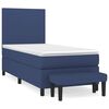 vidaXL Posteľn&yacute; r&aacute;m boxspring s matracom modr&yacute; 90x190 cm l&aacute;tka