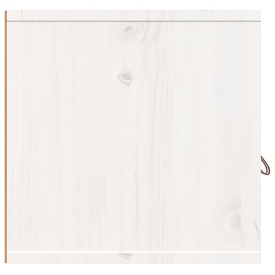 vidaXL Nástenná skrinka biela 80x30x30 cm masívna borovica
