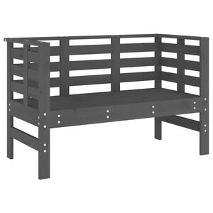 vidaXL Z&aacute;hradn&aacute; lavica siv&aacute; 111,5x53x71 cm mas&iacute;vna borovica