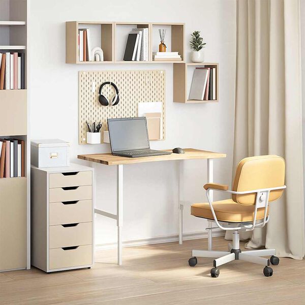 vidaXL Doska stolíka neošetrená 100x60x2,5 cm dubový masív obdĺžnikový