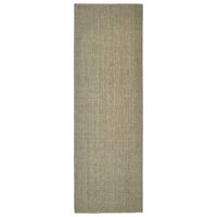 vidaXL Sisalový koberec na škrabadlo sivohnedý 66x200 cm