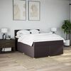 vidaXL Boxspring posteľ s matracom tmavohned&aacute; 160x200 cm l&aacute;tka