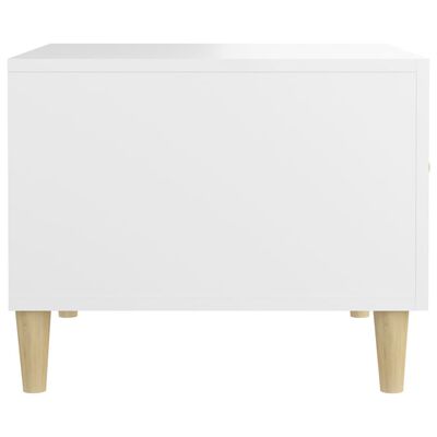 vidaXL Konferenčné stolíky 2 ks biele 50x50x40 cm kompozitné drevo