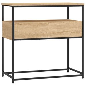 vidaXL Konzolov&yacute; stol&iacute;k, dub sonoma, 75x40x75 cm, imit&aacute;cia dreva