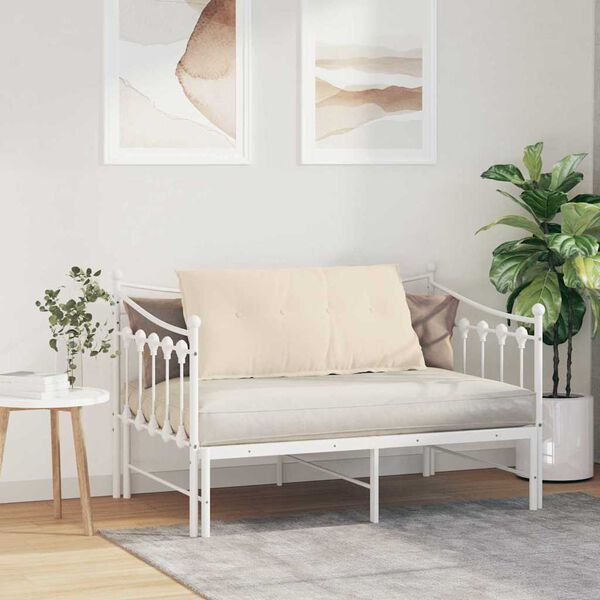 vidaXL Poduška na chrbát Béžová 100 x 50 cm Mikrovlákno