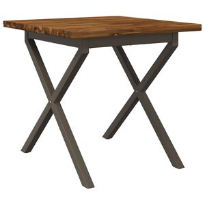 vidaXL &Scaron;tvorcov&yacute; jed&aacute;lensk&yacute; st&ocirc;l 60 x 55 x 75 cm Pevn&eacute; ak&aacute;ciov&eacute; drevo