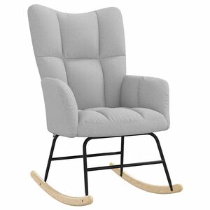 VidaXL Hojdacie kreslo Cloud Grey Fabric