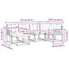 vidaXL Z&aacute;hradn&aacute; s&uacute;prava gaučov s vank&uacute;&scaron;om 6 pcs Pr&iacute;rodn&aacute; a b&eacute;žov&aacute;