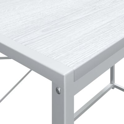 vidaXL Počítačový stôl biely 110x60x138 cm drevotrieska