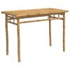 vidaXL Z&aacute;hradn&yacute; jed&aacute;lensk&yacute; st&ocirc;l 110x55x75 cm bambus