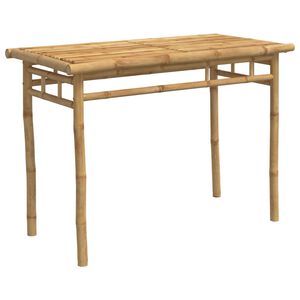 vidaXL Z&aacute;hradn&yacute; jed&aacute;lensk&yacute; st&ocirc;l 110x55x75 cm bambus