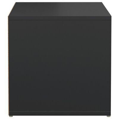 vidaXL Box so zásuvkou čierny 40,5x40x40 cm kompozitné drevo