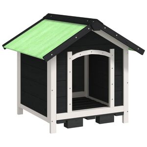 vidaXL Koterec pre psa siv&yacute; 65x65x61,5 cm borovicov&yacute; mas&iacute;v