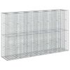 vidaXL Gabi&oacute;nov&aacute; vyv&yacute;&scaron;en&aacute; posteľ 3 ks 250 x 50 x 150 cm Strieborn&aacute;