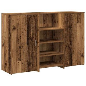 vidaXL Recepčn&yacute; st&ocirc;l star&eacute; drevo 155x50x103,5 cm kompozitn&eacute; drevo