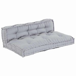 vidaXL Vank&uacute;&scaron; na paletov&yacute; gauč 2 pcs Siv&aacute; 120 x 80 x 38 cm L&aacute;tka