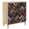 vidaXL Serv&iacute;rovacia skriňa OMMEN Sonoma 69 x 33 x 75 cm