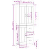 vidaXL Vysok&aacute; skrinka siv&yacute; dub sonoma 69,5x34x180 cm spracovan&eacute; drevo
