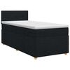 vidaXL Posteľ boxspring s matracom Čierna 80 x 200 cm L&aacute;tka