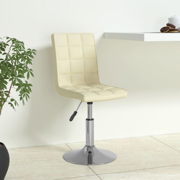 vidaXL Otočn&aacute; jed&aacute;lensk&aacute; stolička kr&eacute;mov&aacute; l&aacute;tkov&aacute;