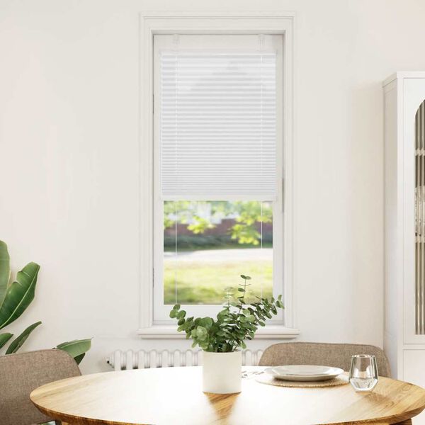 vidaXL plisovaná roleta biela 45x150 cm šírka látky 44,4 cm