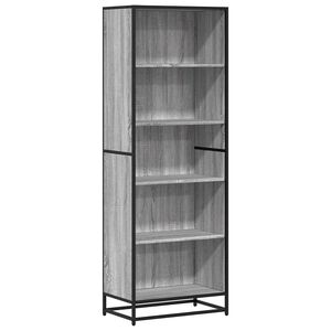 vidaXL Knižnica siv&yacute; dub sonoma 60x35x170,5 cm kompozitn&eacute; drevo