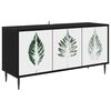 vidaXL TV skrinka HANAU 102 x 33 x 51 cm Čierny dub Kompozitn&eacute; drevo