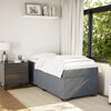 vidaXL Posteľný rám boxspring s matracom tmavosivý 90x200 cm zamat