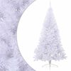 vidaXL Umel&yacute; polovičn&yacute; vianočn&yacute; stromček+stojan, biely 180 cm, PVC
