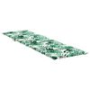 vidaXL Vankúš na slnečné ležadlo Kvetinový Zelená 200 x 70 x 4 cm